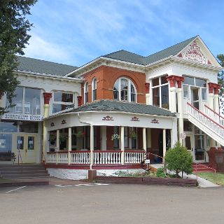 Old hospital turned hospitality house. No rooms here tonight though.