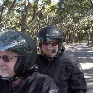 Riding out to Clam Creek on Jekyll Island