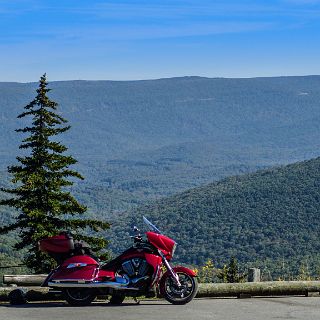 On the Highlands Parkway, WV : Motorcycle, Mountian Scene, Riding, Touring