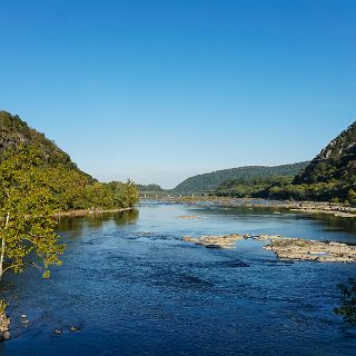 The Potomic River at Harpers Ferry : Motorcycle, Mountian Scene, Riding, Touring