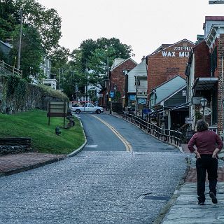 In Harpers Ferry. The site where John Brown was captured : Motorcycle, Mountian Scene, Riding, Touring