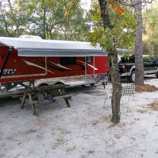 Ochlockonee State Park, Florida. We Scored a nice spot right next to the river. : Ochlockonee trip