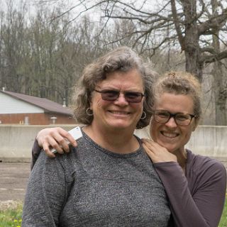 Loyalhanna Dam visitors : Rosemary Jones, Susan Jones