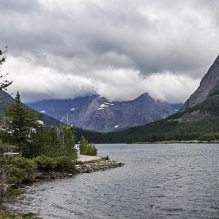 A run up into the Many Glacier Hotel area. : Touring