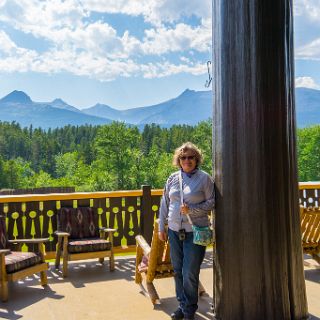 In and around the East Glacier Lodge area. : Touring