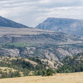 Overlooking Clarks Fork of the Yellowstone- On dead indian hill hwy : Touring